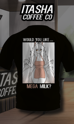 Load image into Gallery viewer, Would You Like Mega Milk? Barista Babes T-Shirt