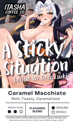 Load image into Gallery viewer, A Sticky Situation! - Caramel Macchiato - Collab with OrcaTsukii!
