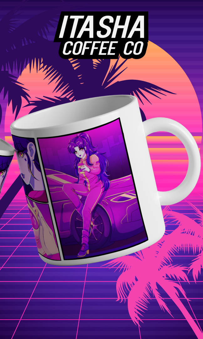 90s Retro Anime 12oz Mug — 2-Year Anniversary Edition