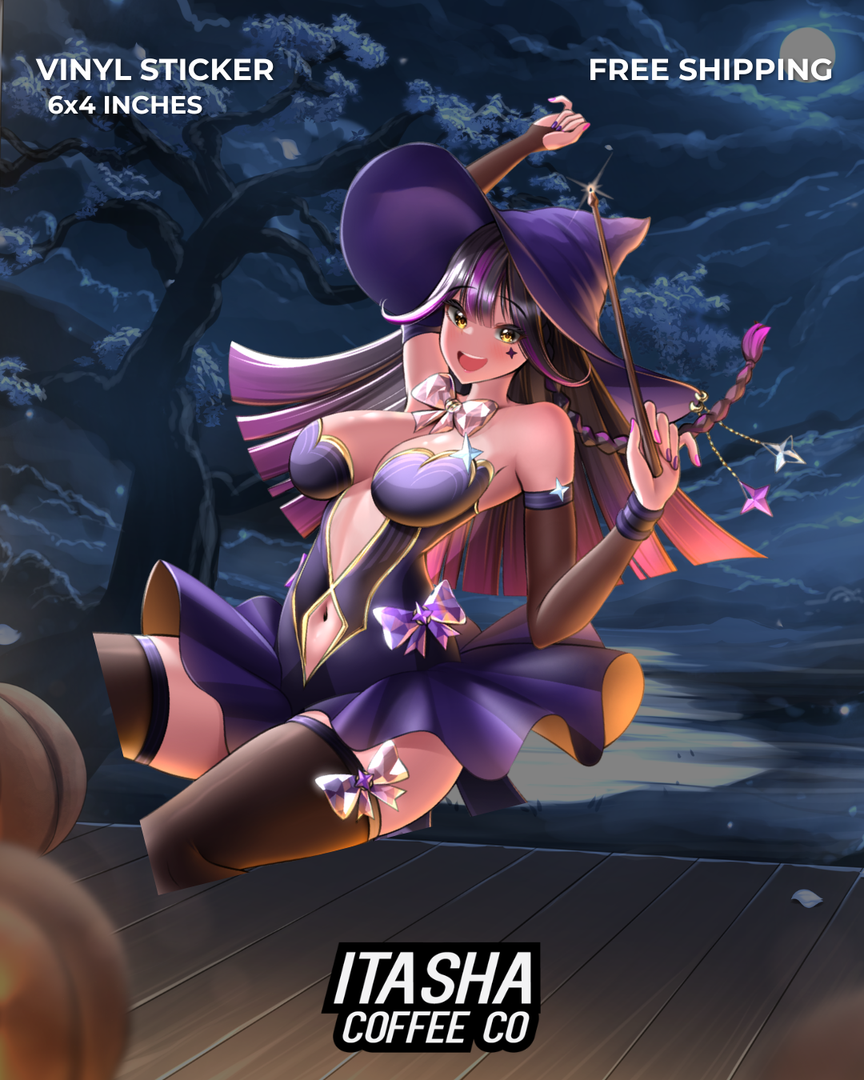 Mokka-Chan Witch Outfit Sticker