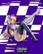 Load image into Gallery viewer, Maki-Chan Racing Outfit Sticker!